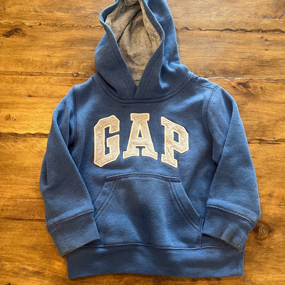 GAP Kids Blue Hoodie with Logo